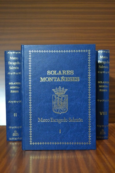 SOLARES MONTAESES. Viejos linajes de la Provincia de Santander (antes Montaas de Burgos). 8 volmenes. OBRA COMPLETA